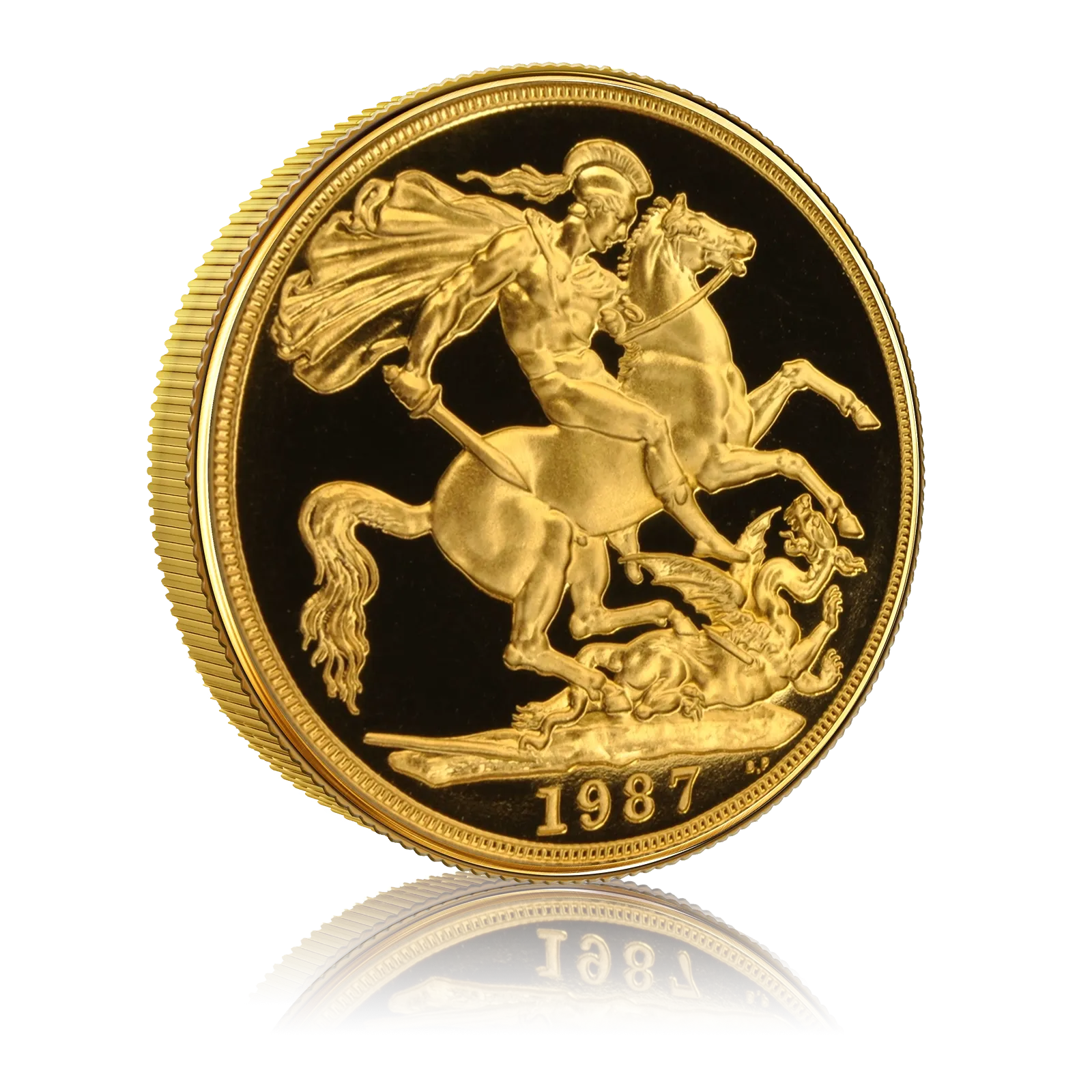 Gold Proof Double Sovereign Queen Elizabeth ll Third Head (1987) 4